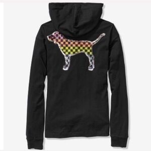 VS PINK Perfect Hoodie Tee - Black